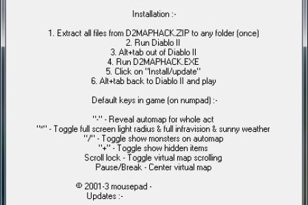 Diablo 2 Mousepad Maphack